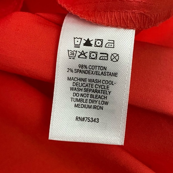 *NWT* Heyton Preppy Holiday Casual Chic Scalloped Hem Vibrant Cotton Mini Dress - Picture 7 of 9